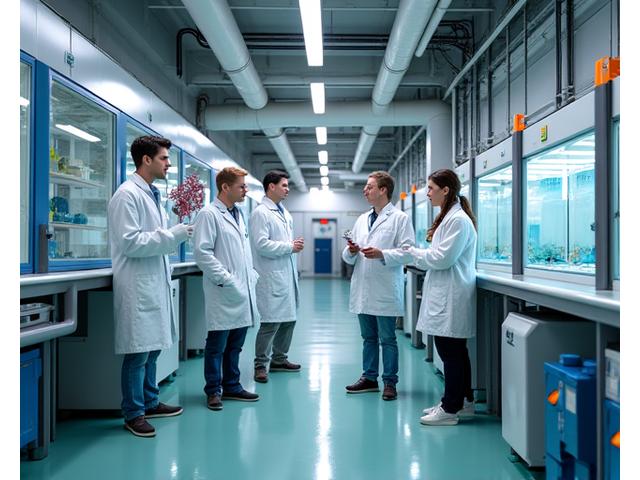 Team von Alpenström Aquaculture bei der Analyse von Wassersystemen in einer hochmodernen RAS-Anlage